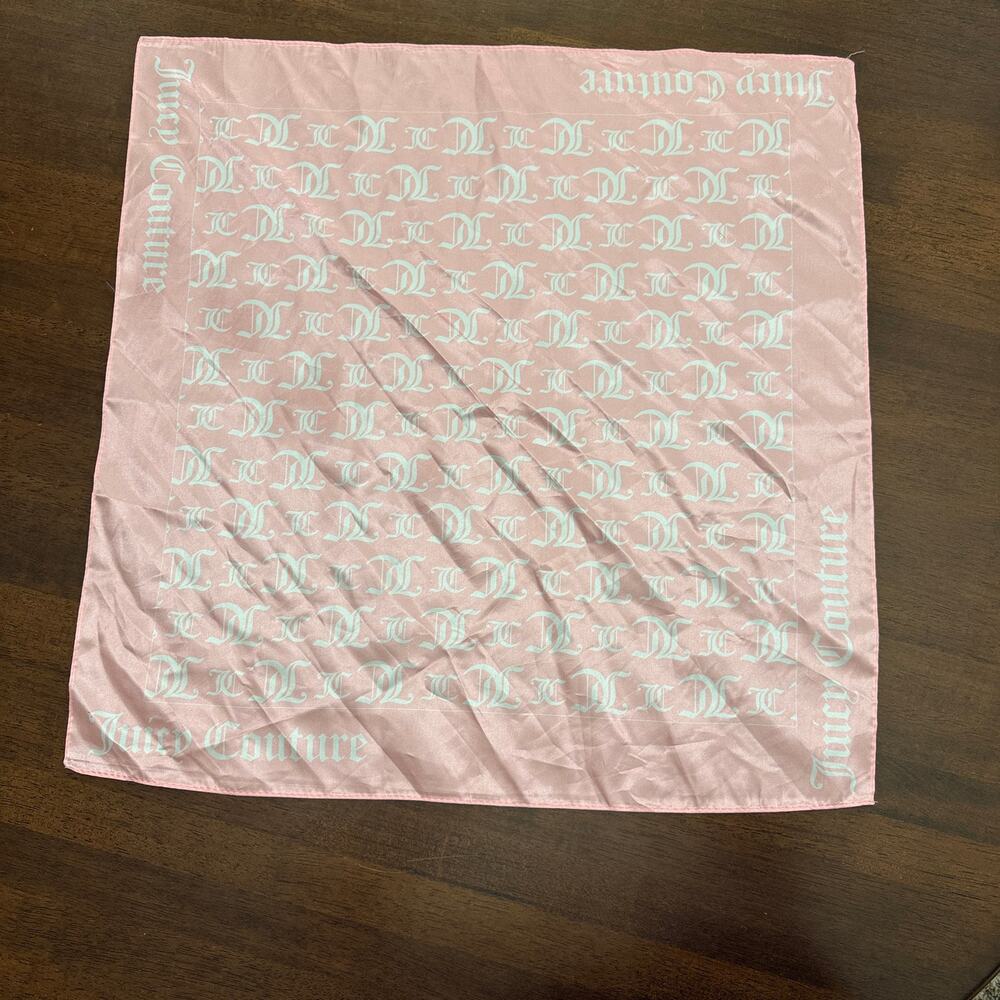 Juicy Couture Silk Square Scarf 36 X 36